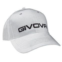 Czapka Givova unisex z daszkiem, haftowane logo, biała. Białe czapki damskie Givova, na lato, bez wzorów, z bawełny. Za 127.99 zł.