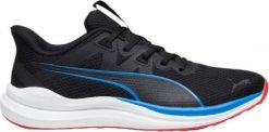 Puma Buty męskie Puma Reflect Lite czarno-niebieskie 378768 09. Czarne buty sportowe męskie Puma, bez wzorów, bez zapięcia. Za 252.88 zł.