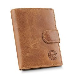 Portfel męski BETLEWSKI BPM-BB-67 brązowy. Brązowe portfele męskie Betlewski, bez wzorów, ze skóry. Za 139.00 zł.