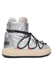 Adidas Śniegowce Moon Boot Ace JQ7849 Srebrny. Szare śniegowce damskie Adidas, z materiału, bez zapięcia. Za 899.99 zł.