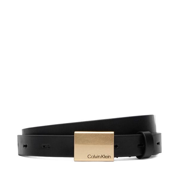 Pasek Calvin Klein. Czarne paski damskie Calvin Klein, bez wzorów. Za 151.99 zł.