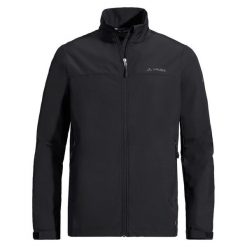 Kurtka softshell męska Vaude Hurricane Jacket IV. Czarne kurtki sportowe męskie Vaude, m, bez wzorów, z softshellu, bez kaptura. Za 303.99 zł.