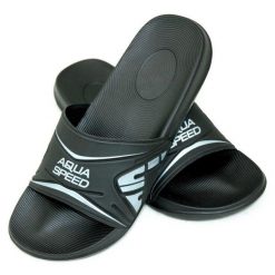 Klapki basenowe męskie Aqua Speed Dakota. Niebieskie klapki męskie Aqua-Speed, bez wzorów, bez zapięcia. Za 64.99 zł.