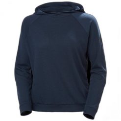 Damska bluza z kapturem Helly Hansen inshore. Niebieskie bluzy damskie Helly Hansen, l, bez wzorów, z poliesteru, sportowe, bez ramiączek, z kapturem. Za 309.00 zł.