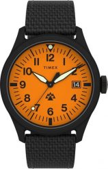 Zegarek Timex Zegarek męski Timex TW2W23700 czarny. Czarne zegarki męskie Timex, bez wzorów. Za 494.00 zł.