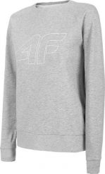 4f Bluza damska H4L22-BLD350 Chłodny jasny szary melanż r. XL. Szare bluzy damskie 4F, l, bez wzorów, bez ramiączek, bez kaptura. Za 79.51 zł.