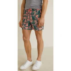 Mango Man - Kąpielówki Palmera. Brązowe kąpielówki męskie Mango Man, l, bez wzorów, z materiału. W wyprzedaży za 69.90 zł.
