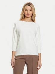 Tatuum Sweter Perlo T2424.090B Biały Regular Fit. Białe swetry nierozpinane damskie Tatuum, xxl, bez wzorów, z syntetyku, bez kołnierzyka, bez ramiączek. Za 189.99 zł.