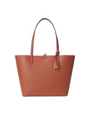 LAUREN RALPH LAUREN Torebka 431795329081 Brązowy. Brązowe shopperki damskie Lauren Ralph Lauren, bez wzorów, ze skóry, bez dodatków. Za 989.99 zł.