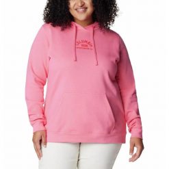 Bluza Turystyczna z kapturem Damska Columbia Trek Graphic Hoodie. Brązowe bluzy damskie Columbia, m, bez wzorów, sportowe, bez ramiączek, z kapturem. Za 218.99 zł.