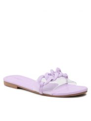 DeeZee Klapki LS5712-03 Fioletowy. Fioletowe klapki damskie DeeZee, bez wzorów, z syntetyku, bez obcasa, bez zapięcia. Za 61.99 zł.