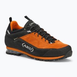 Buty trekkingowe męskie AKU Link GTX. Brązowe trekkingi męskie Aku, z materiału, bez zapięcia. Za 809.99 zł.