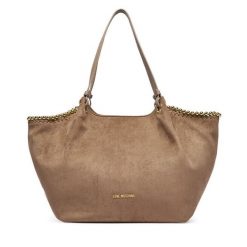 Torebka LOVE MOSCHINO. Brązowe shopperki damskie Love Moschino, bez wzorów, bez dodatków. Za 1,029.00 zł.