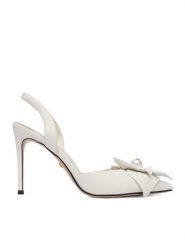 GINO ROSSI Szpilki CEO-ROSE-LT2155-1 Biały. Białe szpilki damskie Gino Rossi, bez wzorów, ze skóry, bez obcasa, na szpilce, bez zapięcia. Za 429.99 zł.