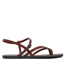 Sandały Vagabond Shoemakers. Brązowe sandały damskie Vagabond Shoemakers, bez wzorów, bez obcasa, na płaskiej podeszwie, bez zapięcia. Za 419.99 zł.