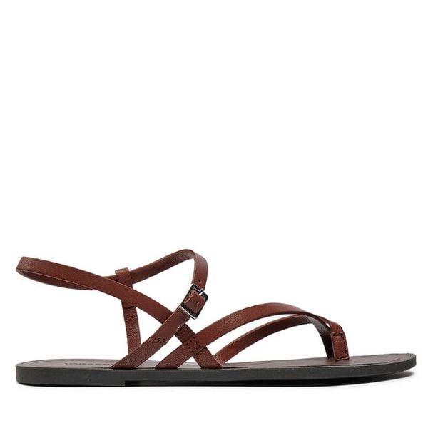 Sandały Vagabond Shoemakers. Brązowe sandały damskie Vagabond Shoemakers, bez wzorów, bez obcasa, na płaskiej podeszwie, bez zapięcia. Za 220.99 zł.