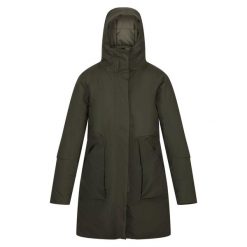 Parka Damska Wodoodporne Yewbank II. Zielone parki damskie Regatta, xl, bez wzorów, bez kaptura. Za 209.99 zł.