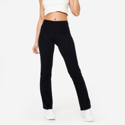 Legginsy fitness damskie Domyos rozkloszowane. Szare legginsy damskie DOMYOS, m, bez wzorów, z bawełny, na fitness i siłownię. Za 69.99 zł.
