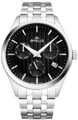 Zegarek damski Appella L70003.5114QF srebrny. Szare zegarki damskie Appella, srebrne. Za 1,680.00 zł.