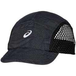 Czapka dla dorosłych ASICS Fujitrail Cap. Czarne czapki damskie Asics, bez wzorów, z elastanu, sportowe. Za 139.99 zł.