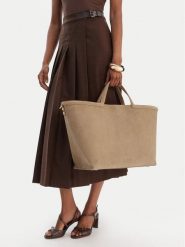 GINO ROSSI Torebka EO-LA224-19153A Beżowy. Brązowe shopperki damskie Gino Rossi, bez wzorów, ze skóry, bez dodatków. Za 659.99 zł.