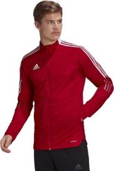 Adidas Czerwony XL. Czerwone bluzy męskie Adidas, m, bez wzorów, bez ramiączek, bez kaptura. Za 115.41 zł.