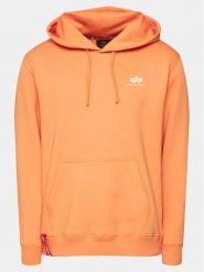 Alpha Industries Bluza Basic 196318 Pomarańczowy Regular Fit. Brązowe bluzy męskie Alpha Industries, m, bez wzorów, z bawełny, bez ramiączek, bez kaptura. Za 179.99 zł.