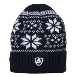 Czapka Peak Mountain Bon-Micolor. Niebieskie czapki damskie Peak Mountain, na zimę, bez wzorów, sportowe. W wyprzedaży za 127.00 zł.