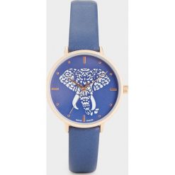 Parfois - Zegarek. Niebieskie zegarki damskie Parfois, z materiału, szklane. Za 129.90 zł.