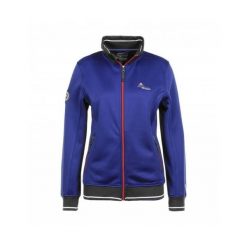 Kurtka polarowa damska Peak Mountain Acreen. Niebieskie kurtki sportowe damskie Peak Mountain, s, bez wzorów, z polaru, bez ramiączek, bez kaptura. Za 202.50 zł.