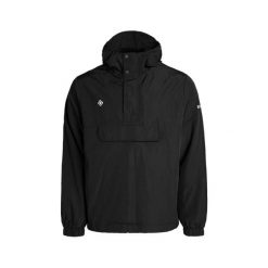 Kurtka wiatrówka typu kangur CHIETI z kapturem i centralną kieszenią zapinaną na. Czarne kurtki męskie IZAS, bez wzorów, z nylonu, eleganckie, z kapturem. Za 399.96 zł.