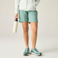 Damskie buty Ravika. Zielone obuwie trekkingowe damskie Regatta, z dzianiny, bez zapięcia. Za 299.99 zł.