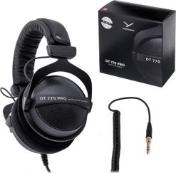 Słuchawki Beyerdynamic DT 770 PRO 250 Ohm Black LE. Czarne słuchawki nauszne Beyerdynamic. Za 660.99 zł.
