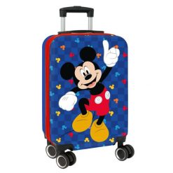 Walizka Kabinowa Stitch GOOD DAY Niebieski. Niebieskie walizki damskie Disney, bez wzorów. Za 369.10 zł.
