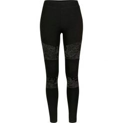 Damskie legginsy urban classic z wstawkami z koronki. Czarne legginsy damskie Urban Classics, bez wzorów, z koronki. Za 142.50 zł.