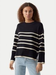 Vero Moda Sweter Saba 10278319 Czarny Regular Fit. Czarne swetry nierozpinane damskie Vero Moda, l, bez wzorów, z wiskozy, bez kołnierzyka, bez ramiączek. Za 199.99 zł.