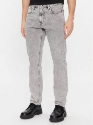 Calvin Klein Jeans Jeansy Authentic Straight J30J324563 Szary Straight Fit. Szare jeansy męskie Calvin Klein Jeans, z bawełny. Za 299.99 zł.