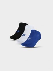 4F Skarpetki treningowe przed kostkę (3-pack) męskie - multikolor 32-34. Skarpety męskie 4F, bez wzorów, z elastanu. W wyprzedaży za 29.99 zł.