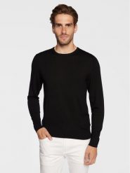 Calvin Klein Sweter Superior K10K109474 Czarny Regular Fit. Czarne swetry męskie Calvin Klein, m, bez wzorów, z wełny, bez kołnierzyka, bez ramiączek. Za 289.99 zł.