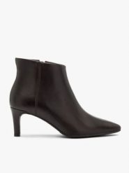 Bordowe botki na szpilce. Czerwone botki damskie Brawo sp. z o.o., na jesień, bez wzorów, ze skóry, eleganckie, bez obcasa, na obcasie, bez zapięcia. Za 499.99 zł.