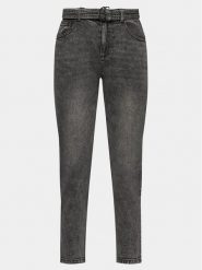 Morgan Jeansy 241-PALOA Szary Straight Fit. Szare jeansy damskie Morgan, bez wzorów, z bawełny. Za 189.99 zł.