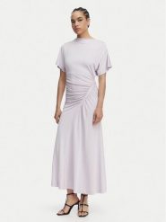 BOSS Sukienka wieczorowa Ecaren 50557298 Fioletowy jasny Slim Fit. Fioletowe sukienki damskie Boss, xs, bez wzorów, z wiskozy, wizytowe, bez kołnierzyka, bez ramiączek. Za 1,349.00 zł.