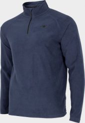 4f Polar męski H4Z22-BIMP010 Ciemny niebieski r. S. Niebieskie bluzy sportowe męskie 4F, m, bez wzorów, z polaru, bez kaptura. Za 73.18 zł.