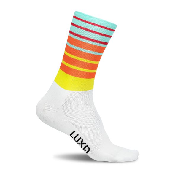 Skarpety Rowerowe dla dorosłych unisex LUXA Dynamic. Brązowe skarpetki damskie LUXA, bez wzorów, z elastanu. Za 69.00 zł.