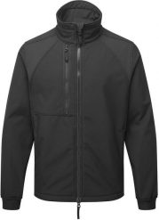 Kurtka męska Portwest CD870 - Softshell WX2 Eco (2L) - czarny tall 2XL. Czarne kurtki męskie Portwest, l, bez wzorów, z softshellu, bez kaptura. Za 174.52 zł.