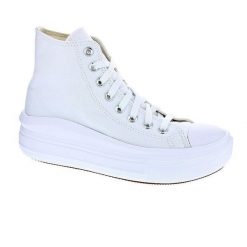 Trampki damskie Converse Chuck Taylor All Star Move Platform Hi. Białe obuwie sportowe damskie Converse, bez wzorów, bez zapięcia. Za 383.00 zł.