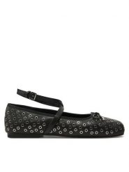 MICHAEL Michael Kors Baleriny Collette Flex Ballet 40R5COFP1L Czarny. Czarne balerinki damskie MICHAEL Michael Kors, bez wzorów, ze skóry, bez obcasa, bez zapięcia. Za 589.99 zł.