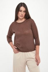 Sweter damski lniany Cannone WEEKEND MAX MARA. Swetry nierozpinane damskie Weekend Max Mara, s, bez wzorów, ze lnu, bez kołnierzyka, bez ramiączek. Za 999.00 zł.