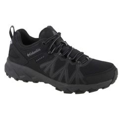 Buty trekkingowe męskie, Columbia Peakfreak II Outdry. Czarne trekkingi męskie Columbia, z materiału, przed kostkę, bez zapięcia. Za 449.99 zł.