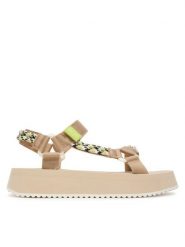 Tommy Jeans Sandały Tjw Eva Rope Sandal EN0EN02970 Beżowy. Brązowe sandały damskie Tommy Jeans, bez wzorów, z jeansu, bez obcasa, na płaskiej podeszwie, bez zapięcia. Za 289.99 zł.